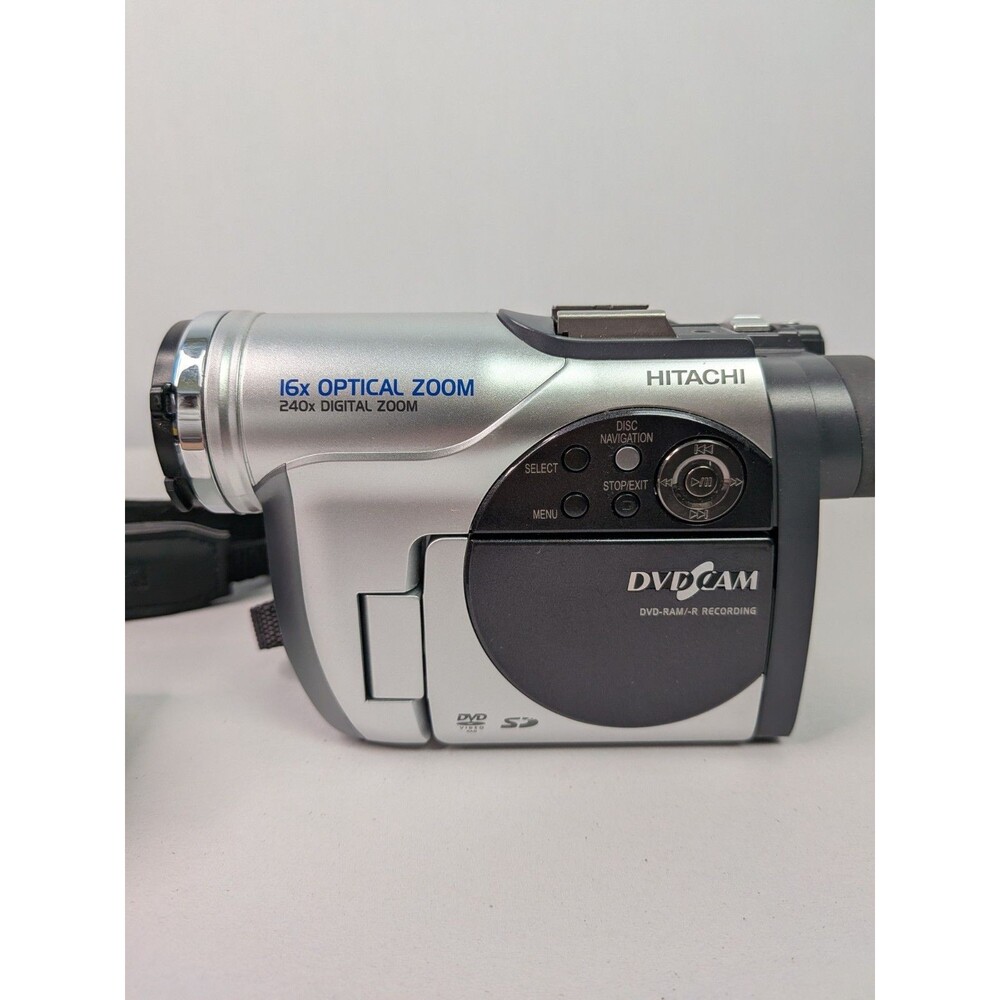 Hitachi DZ-MV730A DVD Camcorder With SD Card Slot Charger Battery Directions